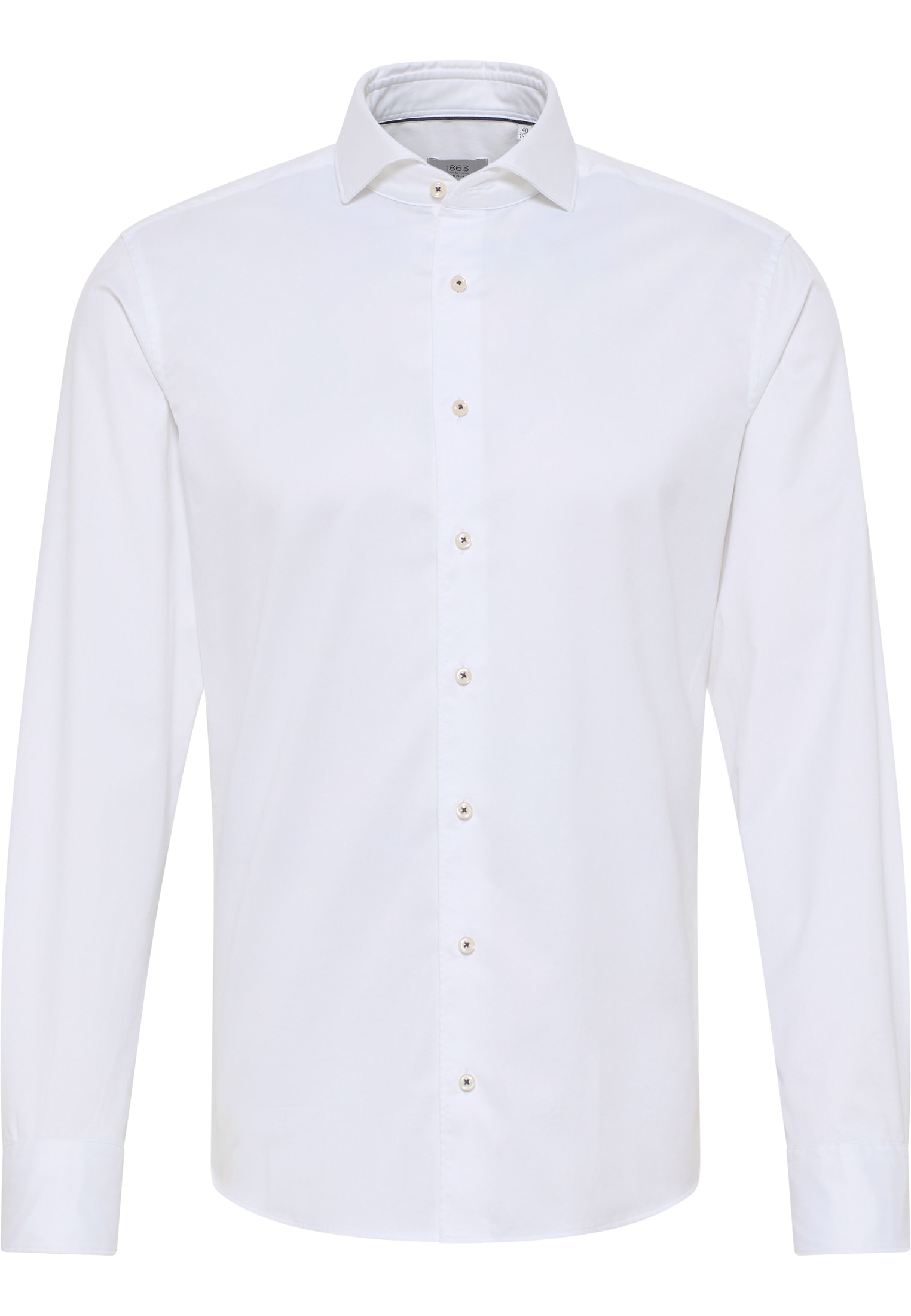 SLIM FIT Weiches Luxushemd in schlichtem Weiß