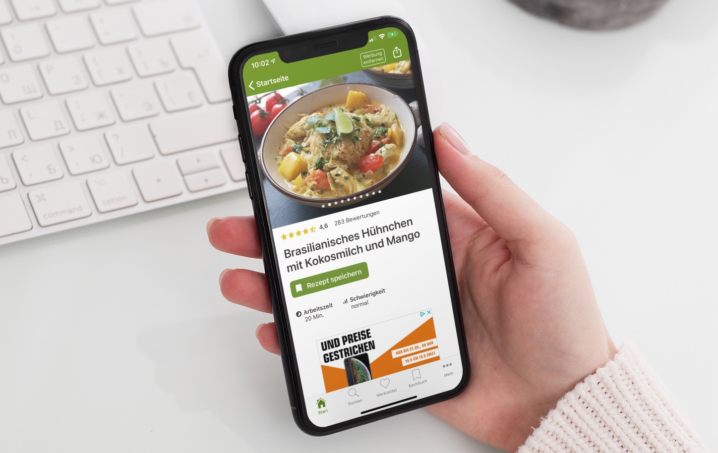 Chefkoch: Rezepte-App unterstützt Split View und "Mit Apple anmelden"