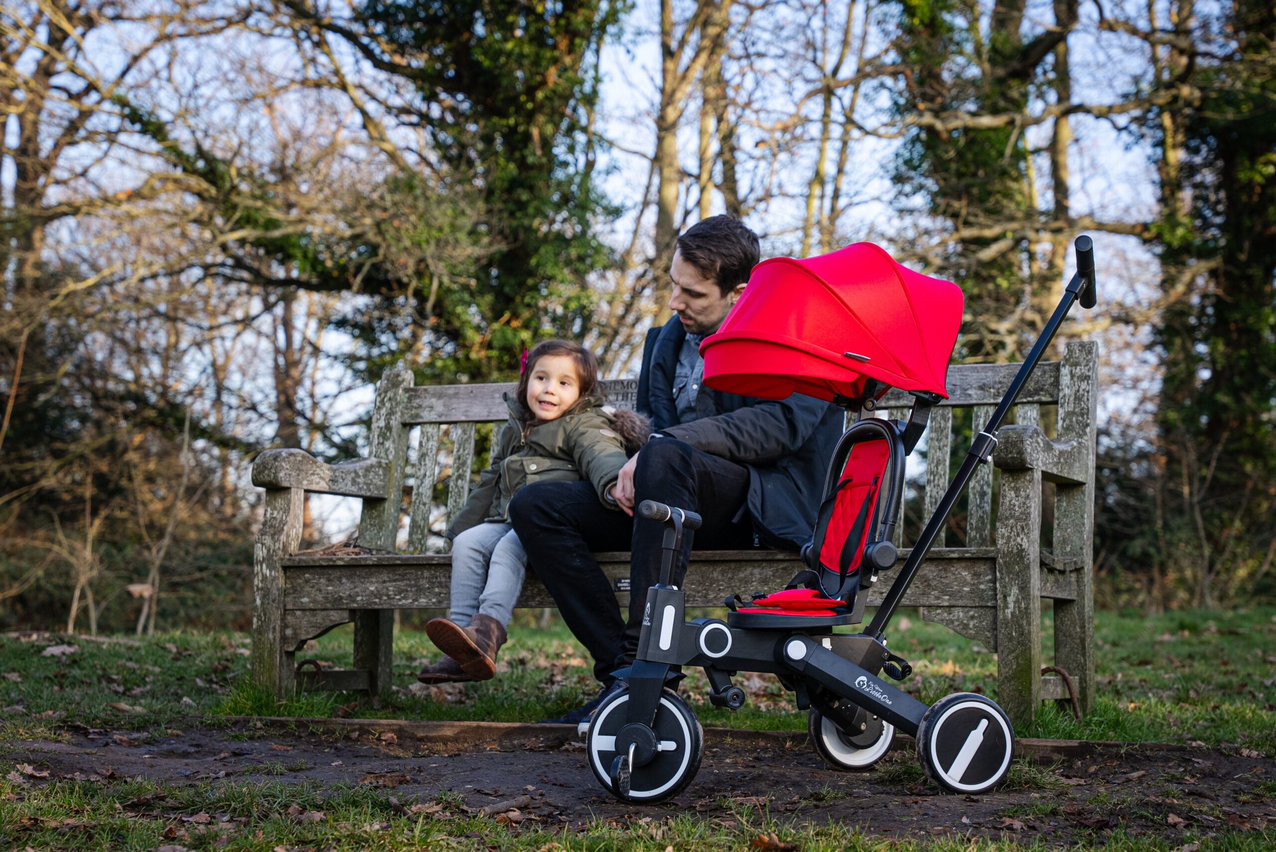 Foldable Black & Gold Trike For Your Little One