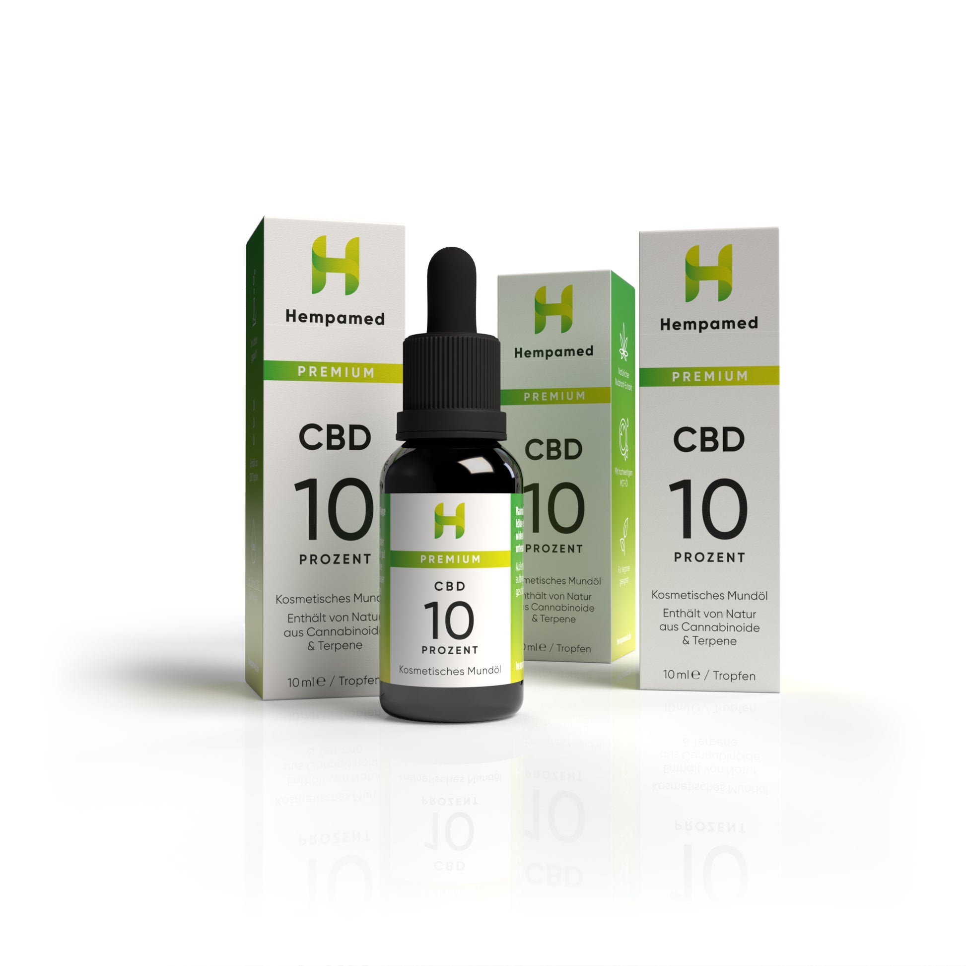 Hempamed 10 % CBD Öl (10 ml pro Flasche) 3er Vorteilspack