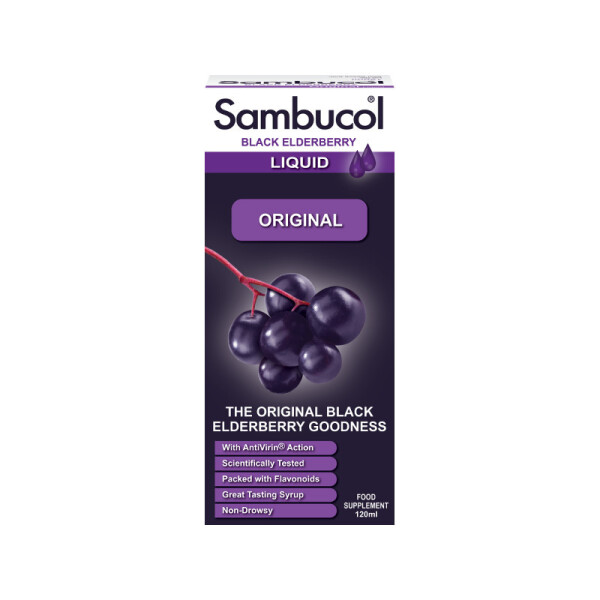 Sambucol Black Elderberry Extract Original 120ml | Pharmacy2U