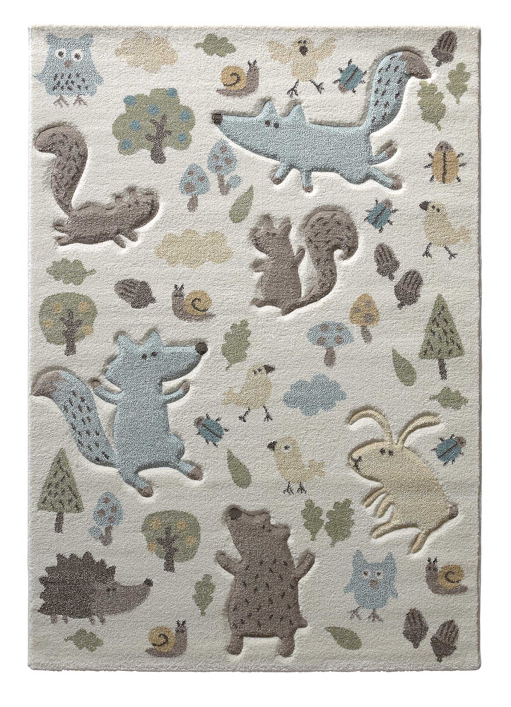 Children's carpet beige blue » Forest « Sigikid - view 1