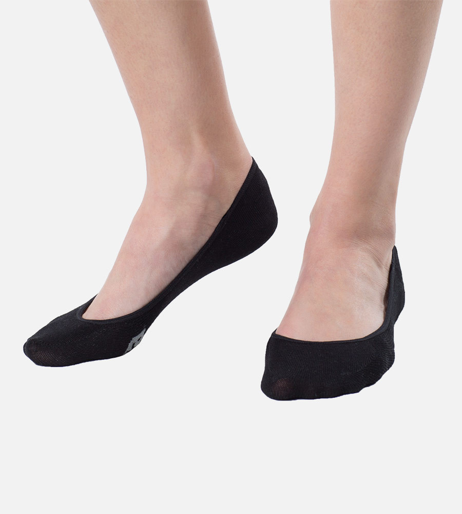 Bamboo Ballet No-Show Socks - Black