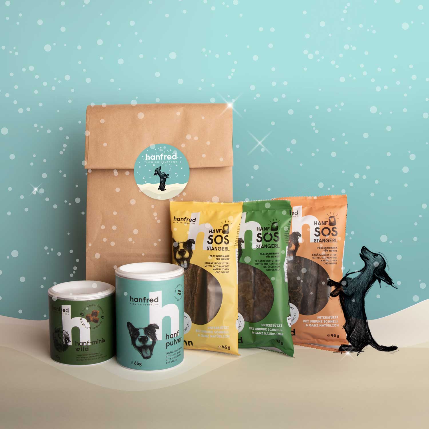 Tierfutter mit Hanf - Hanfred Premium Hempfood