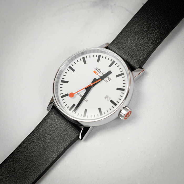 Evo2 Automatic - White Dial / Black Vegan Leather Strap / 40mm